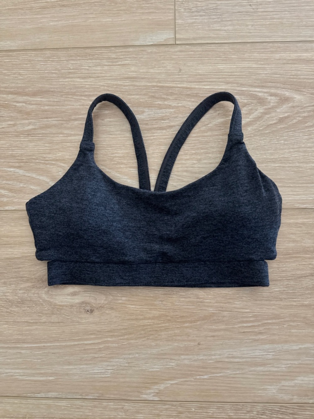 Dark Gray Racerback Sports Bra